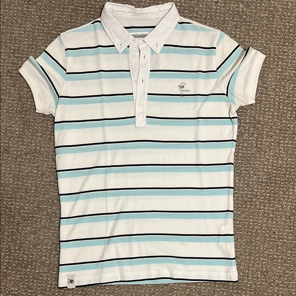 DIESEL Striped Polo Shirt